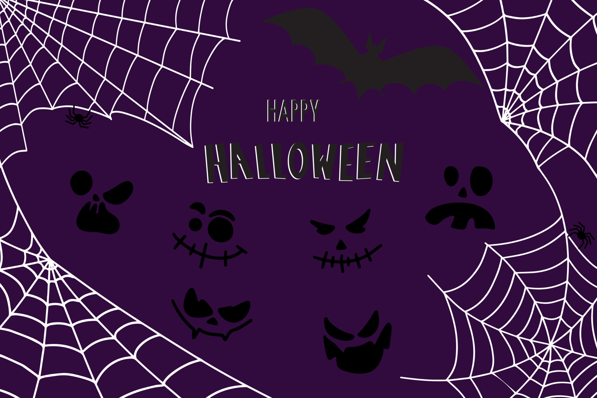 https://static.vecteezy.com/system/resources/previews/013/339/266/original/bat-net-and-pumpkins-halloween-background-with-bat-and-hand-drawn-pumpkins-black-and-white-background-vector.jpg