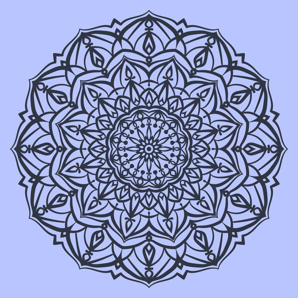 abstract mandala art circular motif design round traditional ornament for web or print vector element