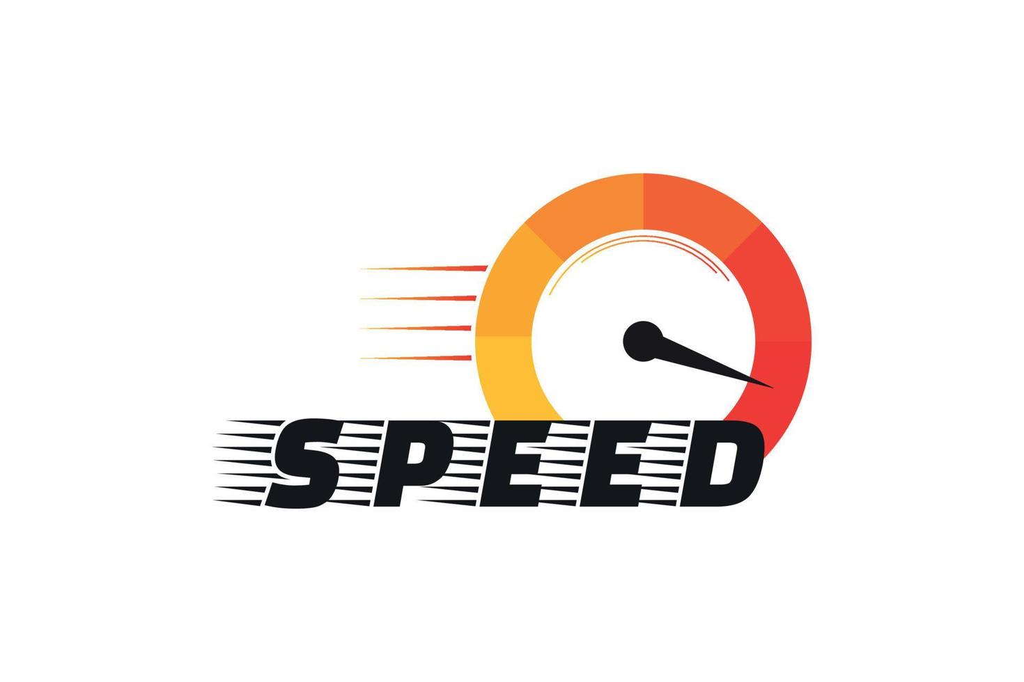 Speed meter for vector illustration