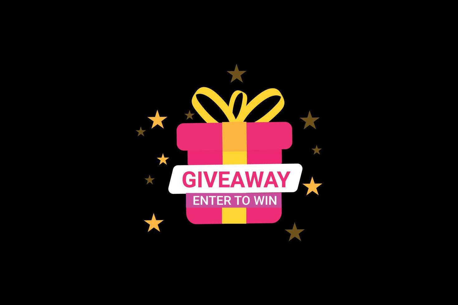 Flat christmas giveaway instagram posts collection vector