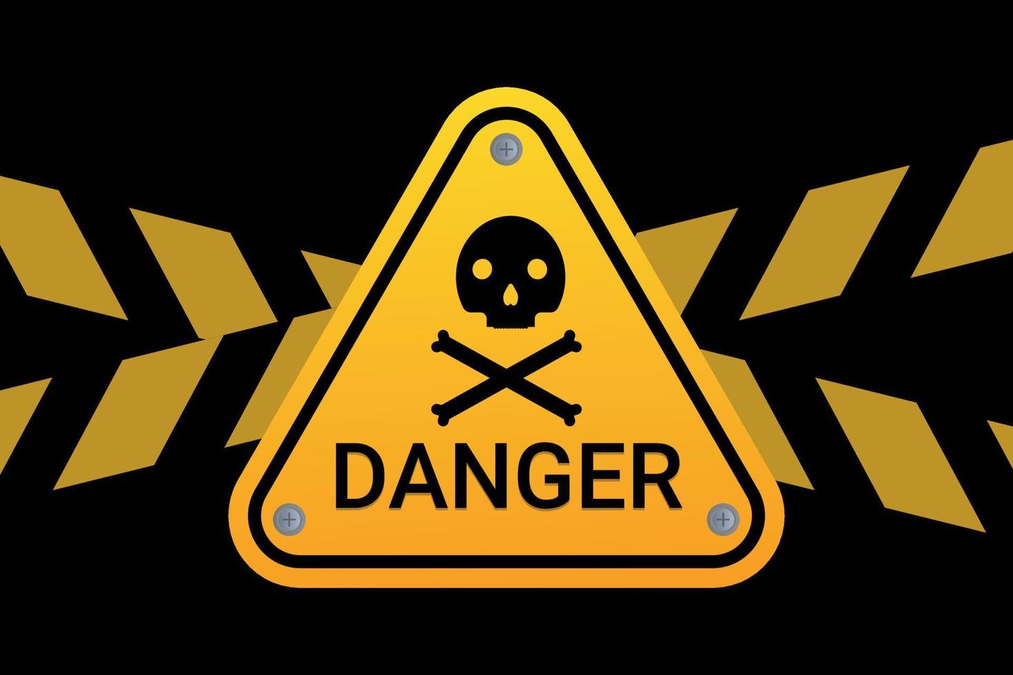 Danger sign vector element