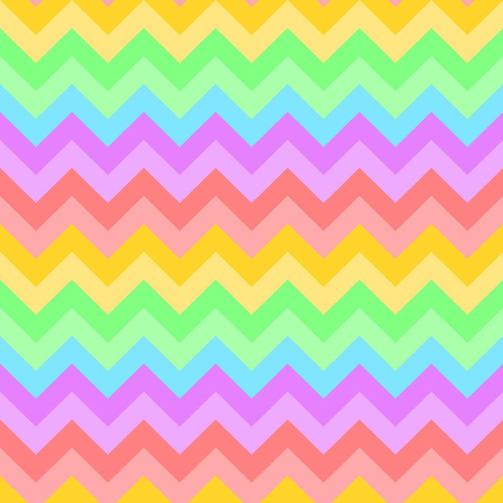 Rainbow color of horizontal zigzag, abstract background. Seamless pattern design. Paper, cloth, fabric, dress, napkin, cover, bed print, gift, wrap. Matter, alternative, lgbtq, childish, playground. vector