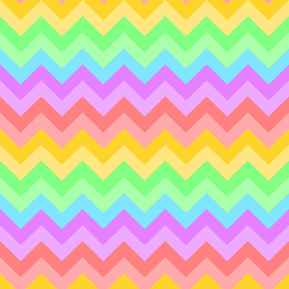 Rainbow color of horizontal zigzag, abstract background. Seamless pattern design. Paper, cloth, fabric, dress, napkin, cover, bed print, gift, wrap. Matter, alternative, lgbtq, childish, playground. vector