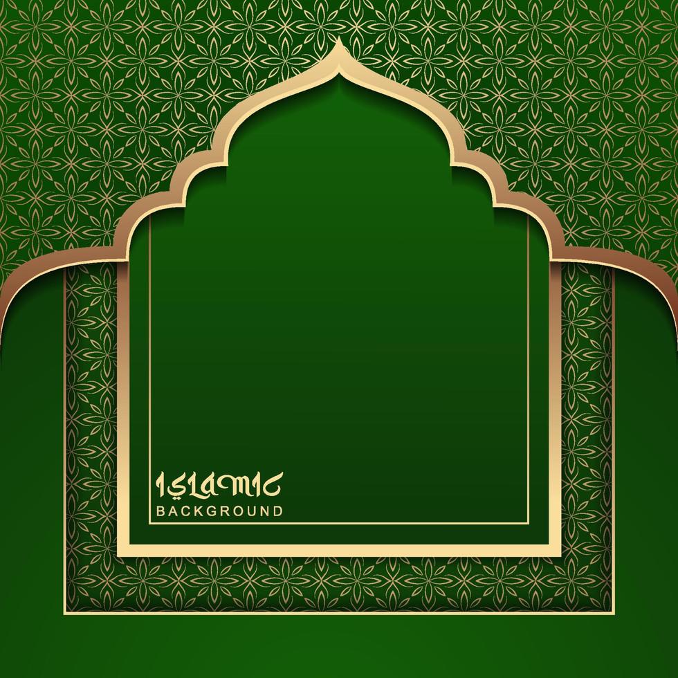 Islamic background design template good use for banner card postres and more vector