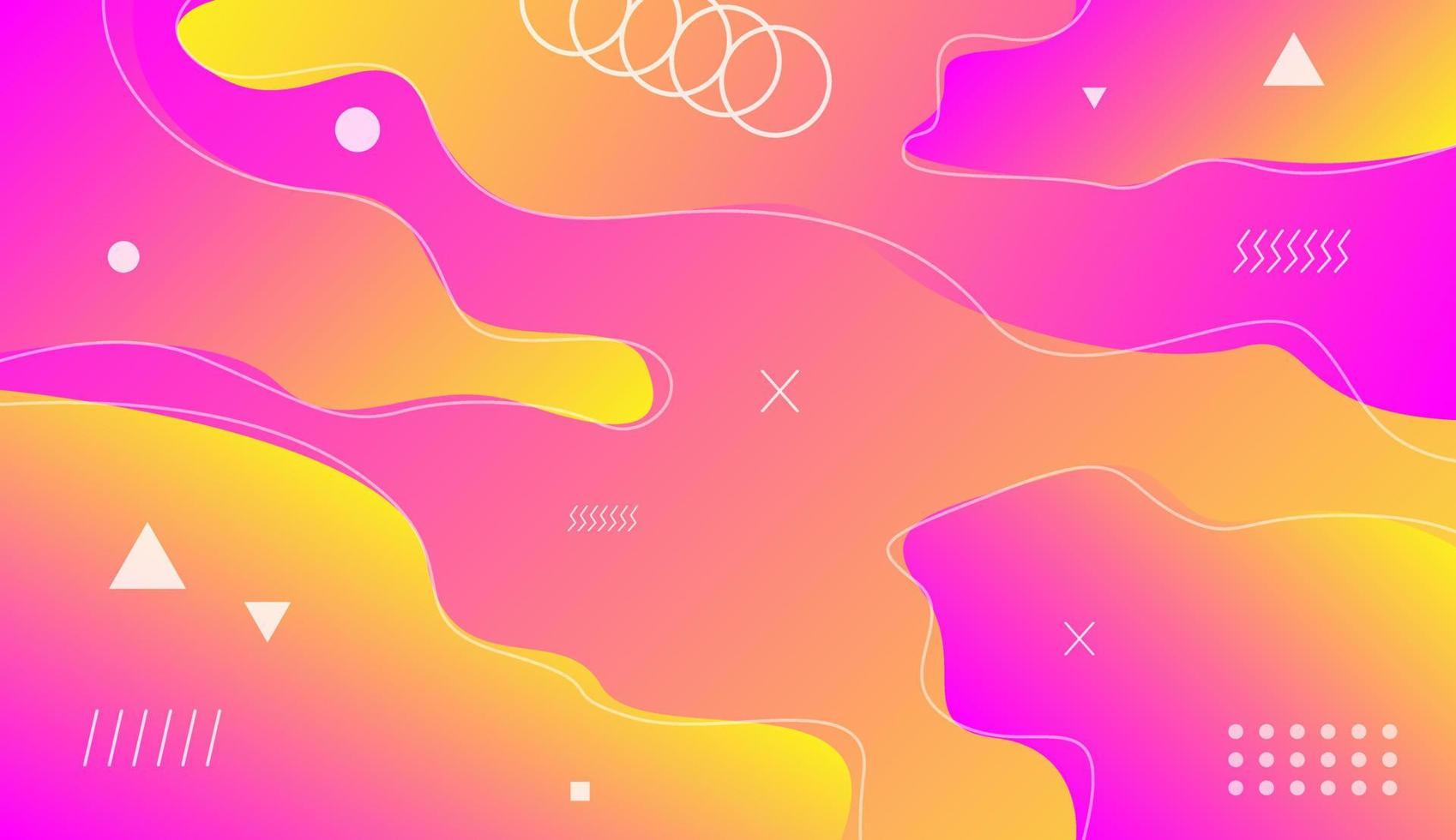 Abstract fluid background with dynamic color suitable for cheerful template vector