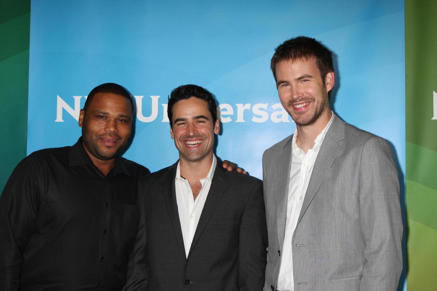 LOS ANGELES, JUL 24 - Anthony Anderson, Jesse Bradford, Zach Cregger arrives at the NBC TCA Summer 2012 Press Tour at Beverly Hilton Hotel on July 24, 2012 in Beverly Hills, CA photo