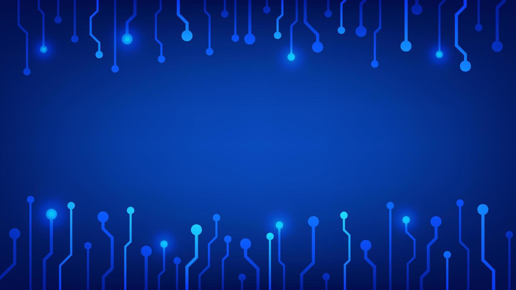 circuit board with blue lighting background. technology and Hi tech graphic design element concept vector