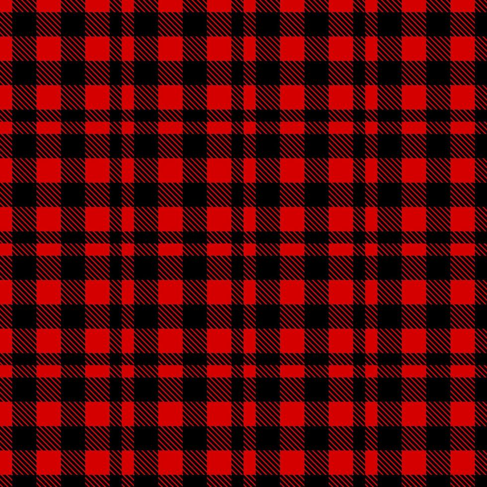 red and black plaid seamless pattern vector