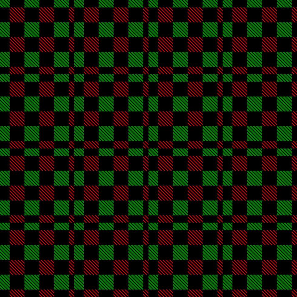 black and green plaid seamless pattern vector