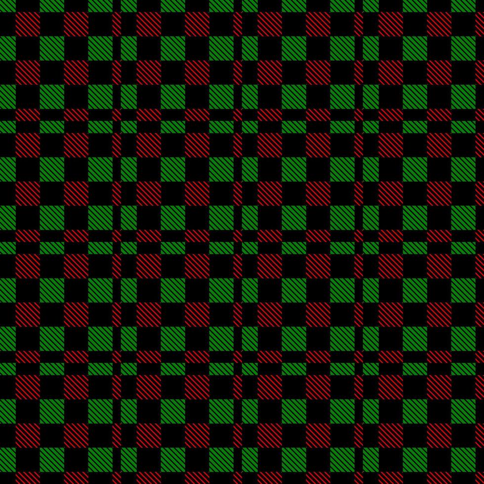 black and green plaid seamless pattern vector