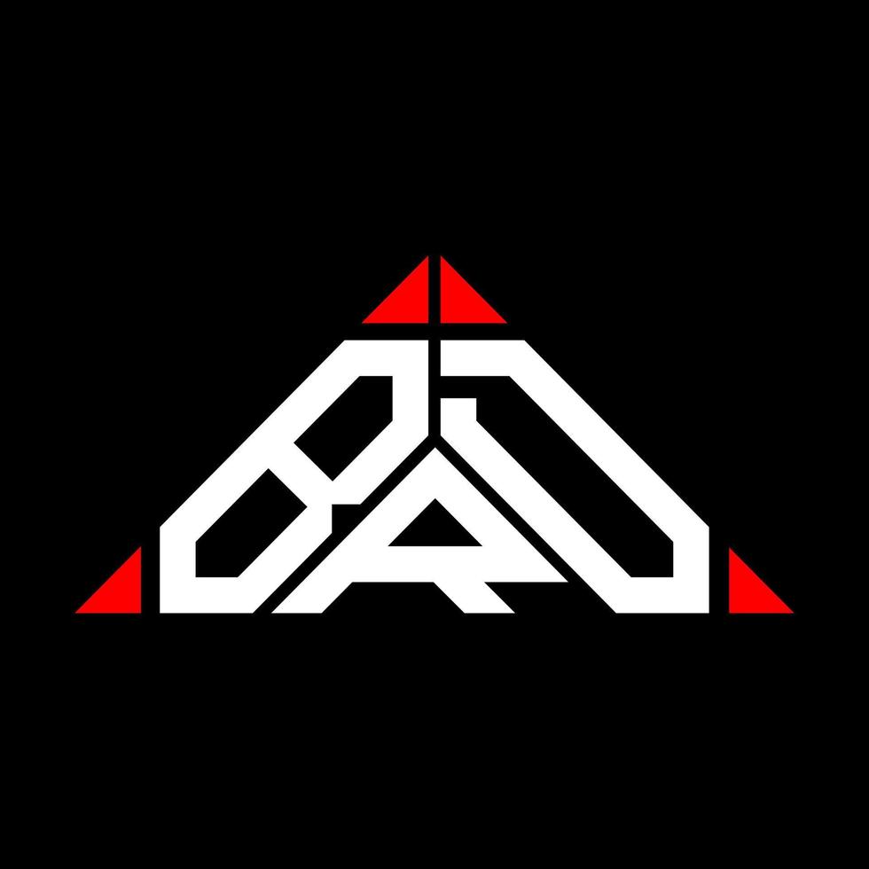 BRD letter logo creative design with vector graphic, BRD simple and modern logo in triangle shape.