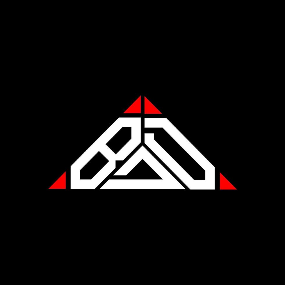 BDD letter logo creative design with vector graphic, BDD simple and modern logo in triangle shape.