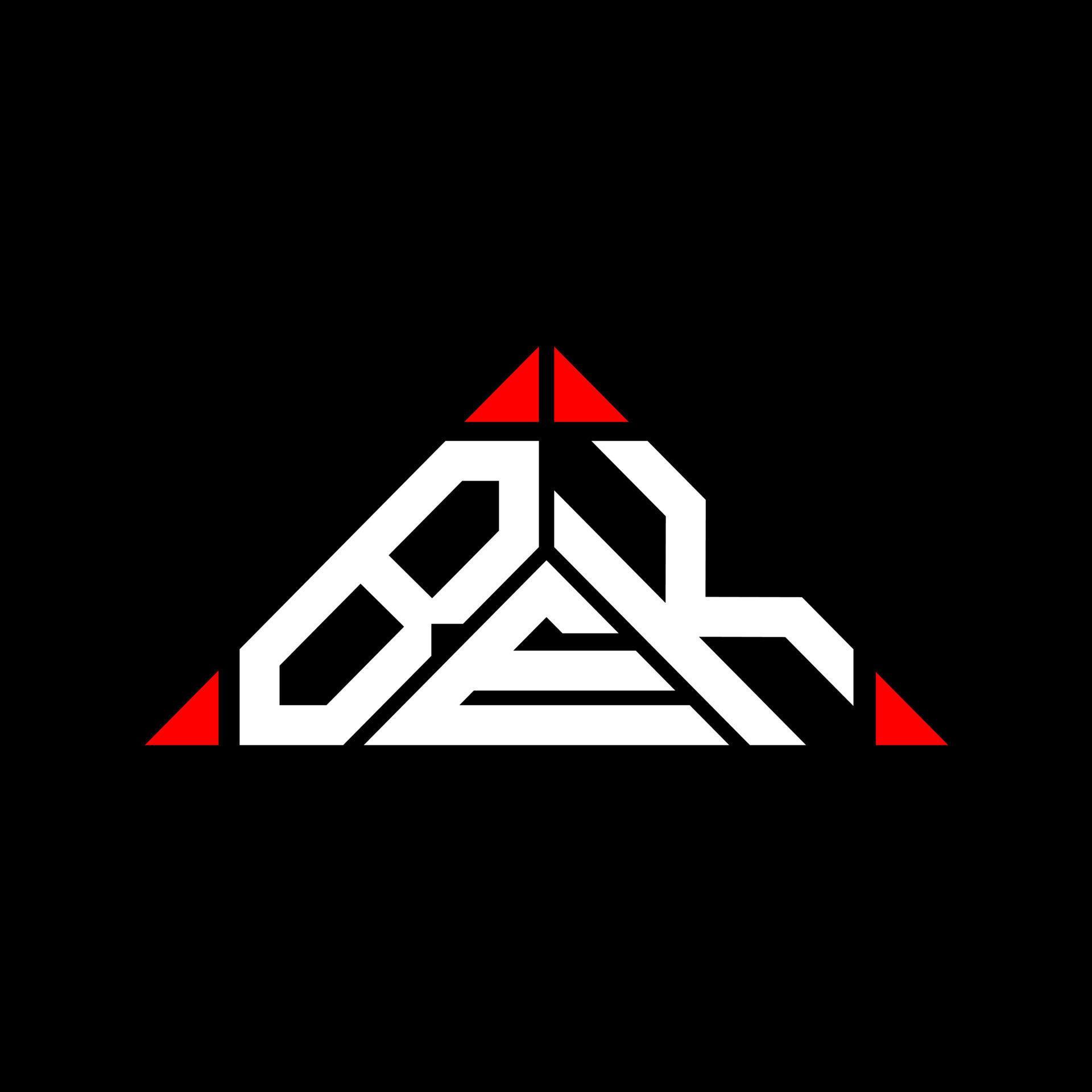 BEK letter logo creative design with vector graphic, BEK simple and