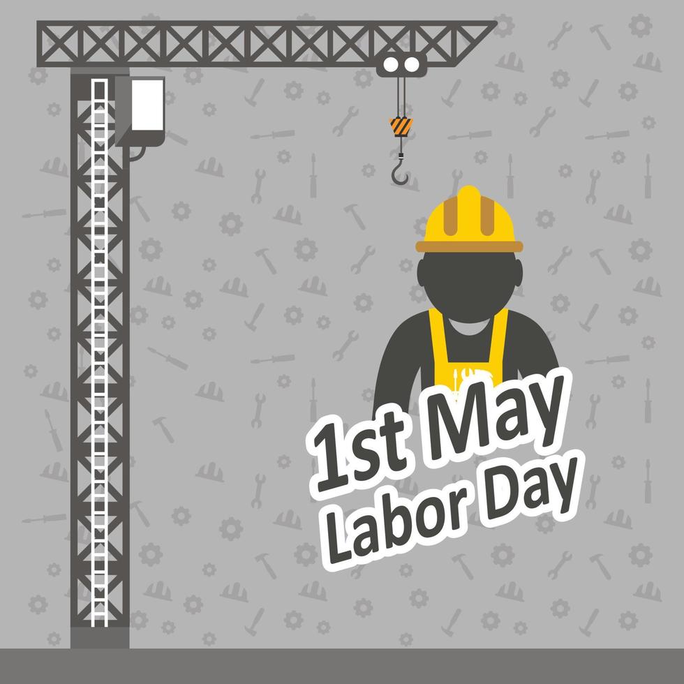 Happy Labour day design with creative background vector