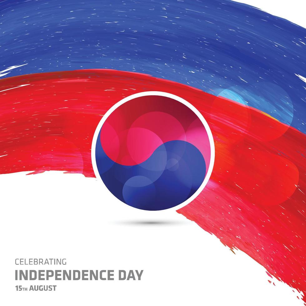 vector de diseño del día de la independencia de corea del sur