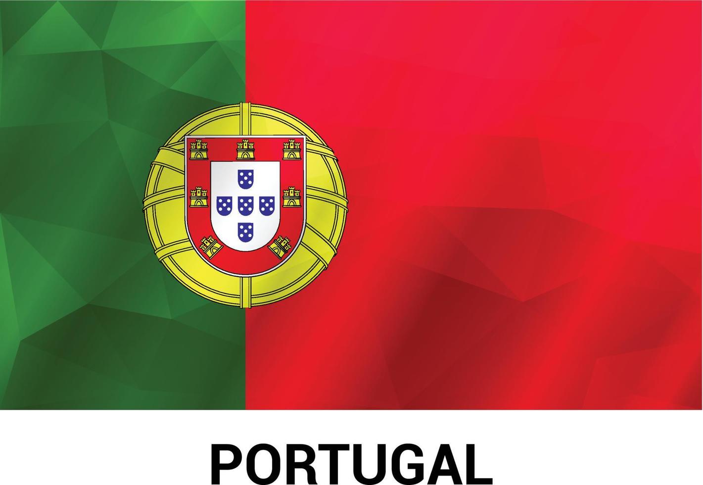 vector de diseño de bandera de portugal