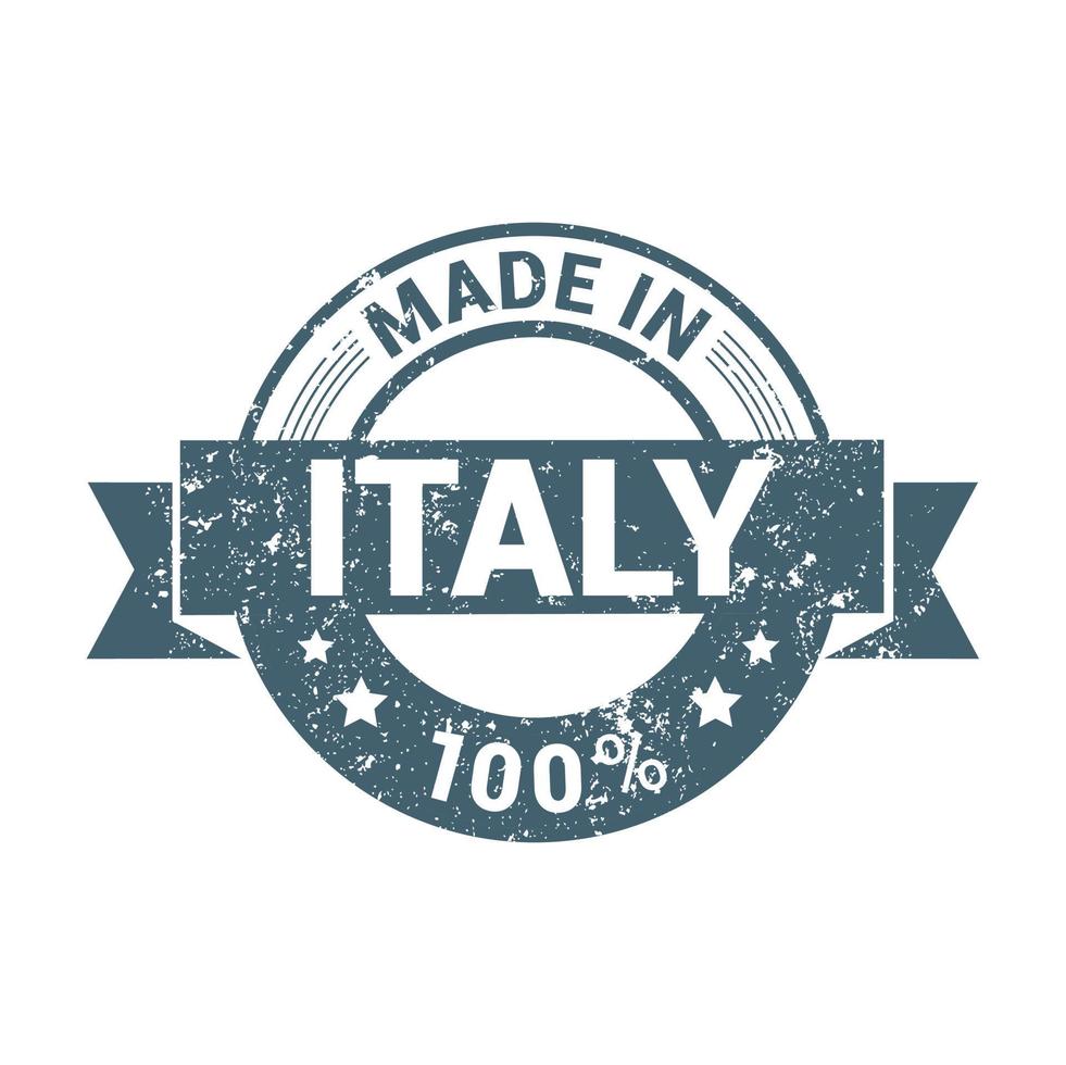 Italy stamp design vector