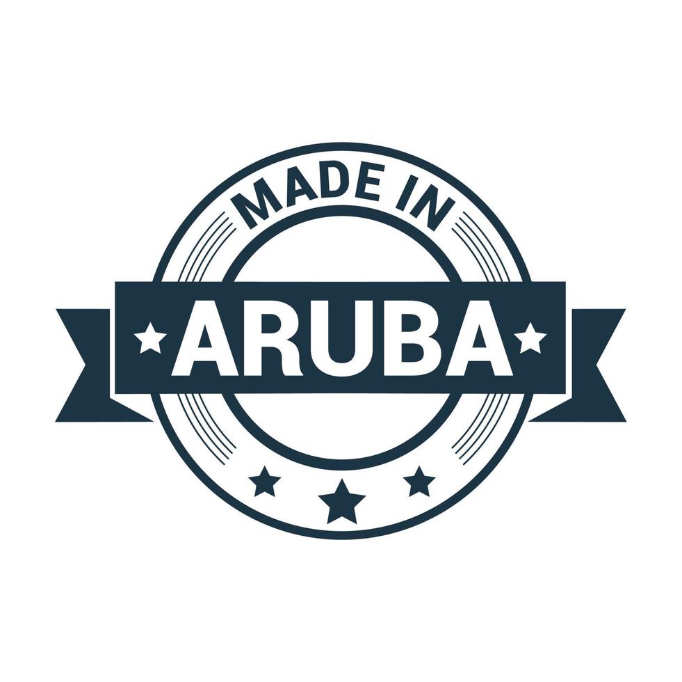 Aruba stamp design vector