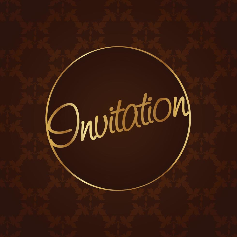 Invitation card with creative design vector