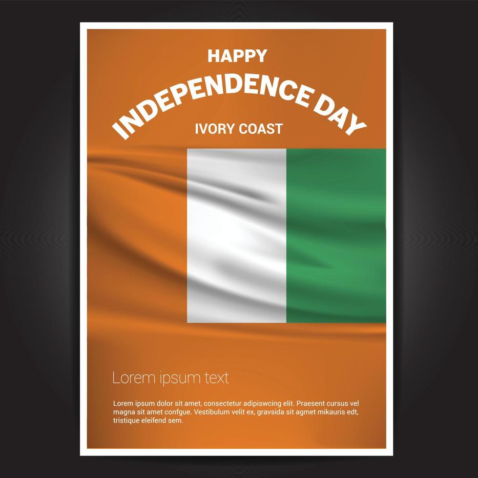 Happy Indpendence day design card vector with flags