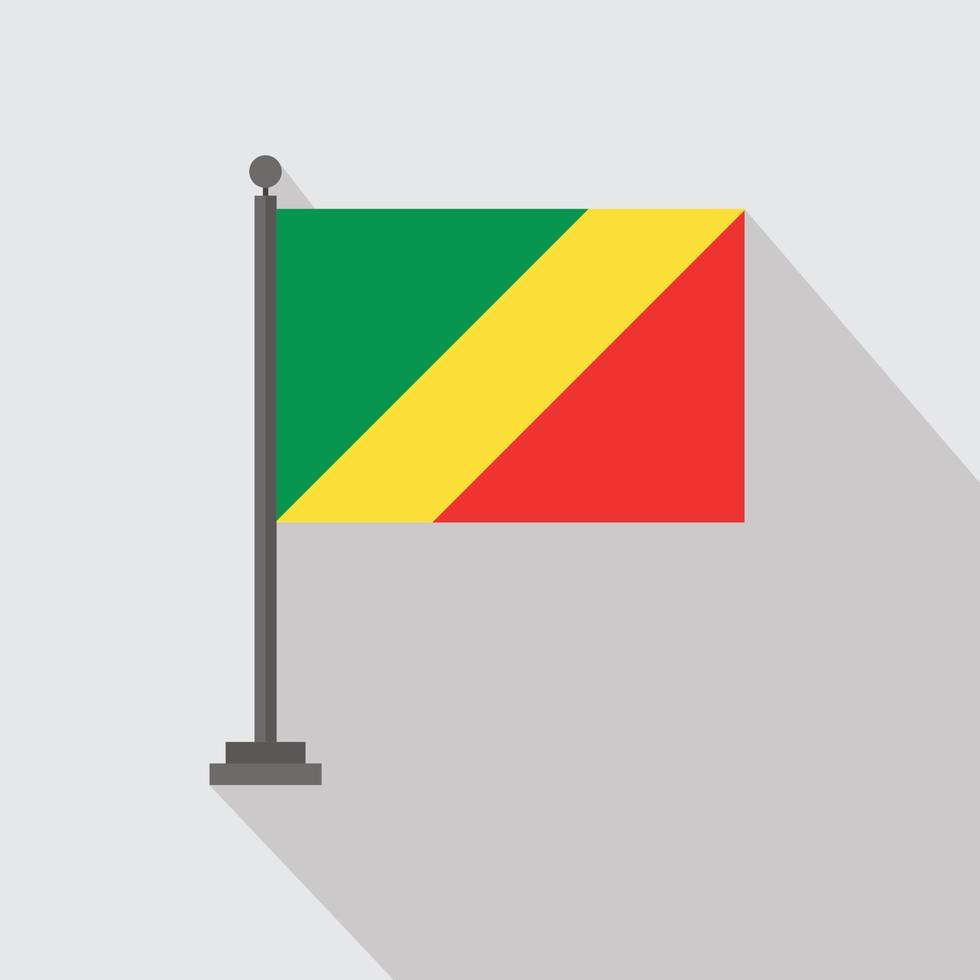 bandera del país con vector de diseño creativo