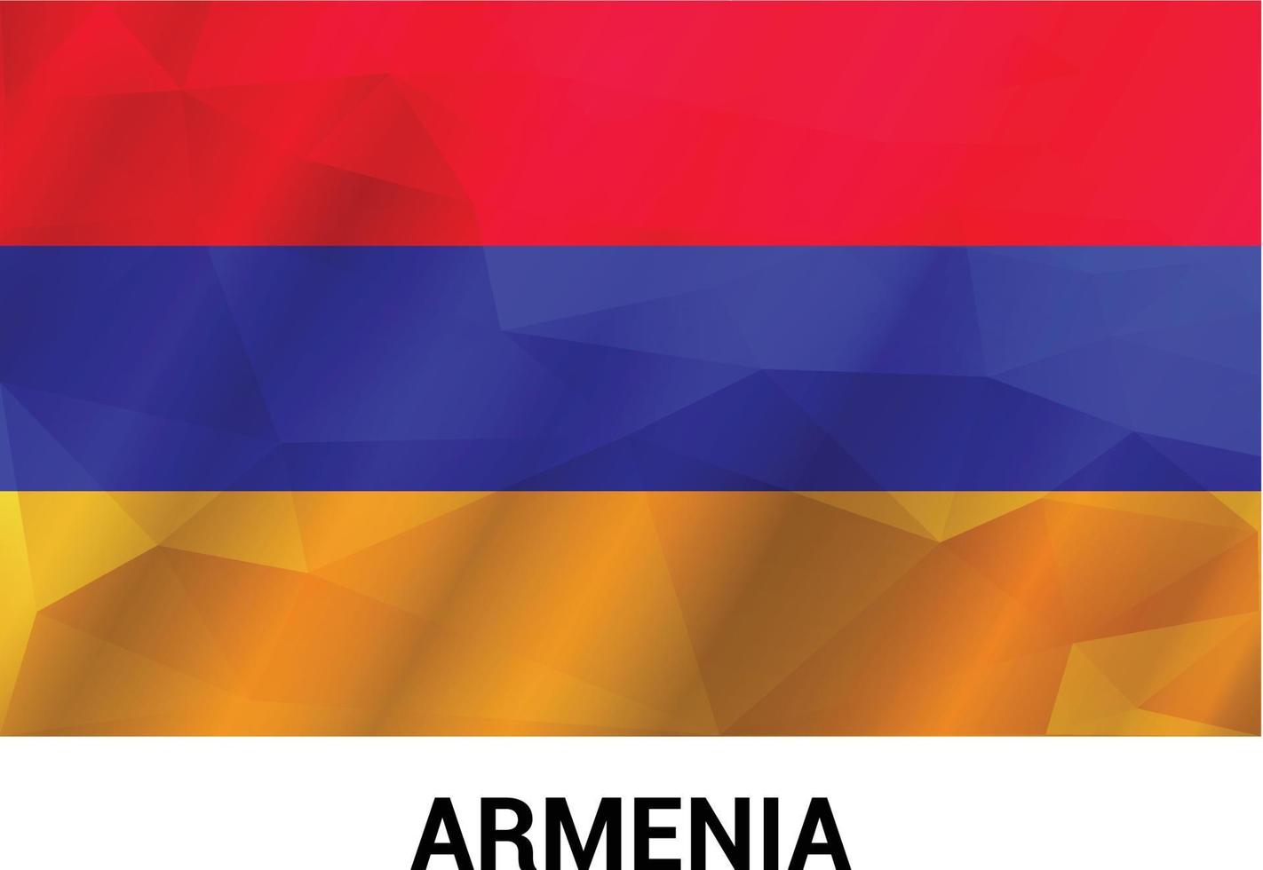 Armenia flag design vector