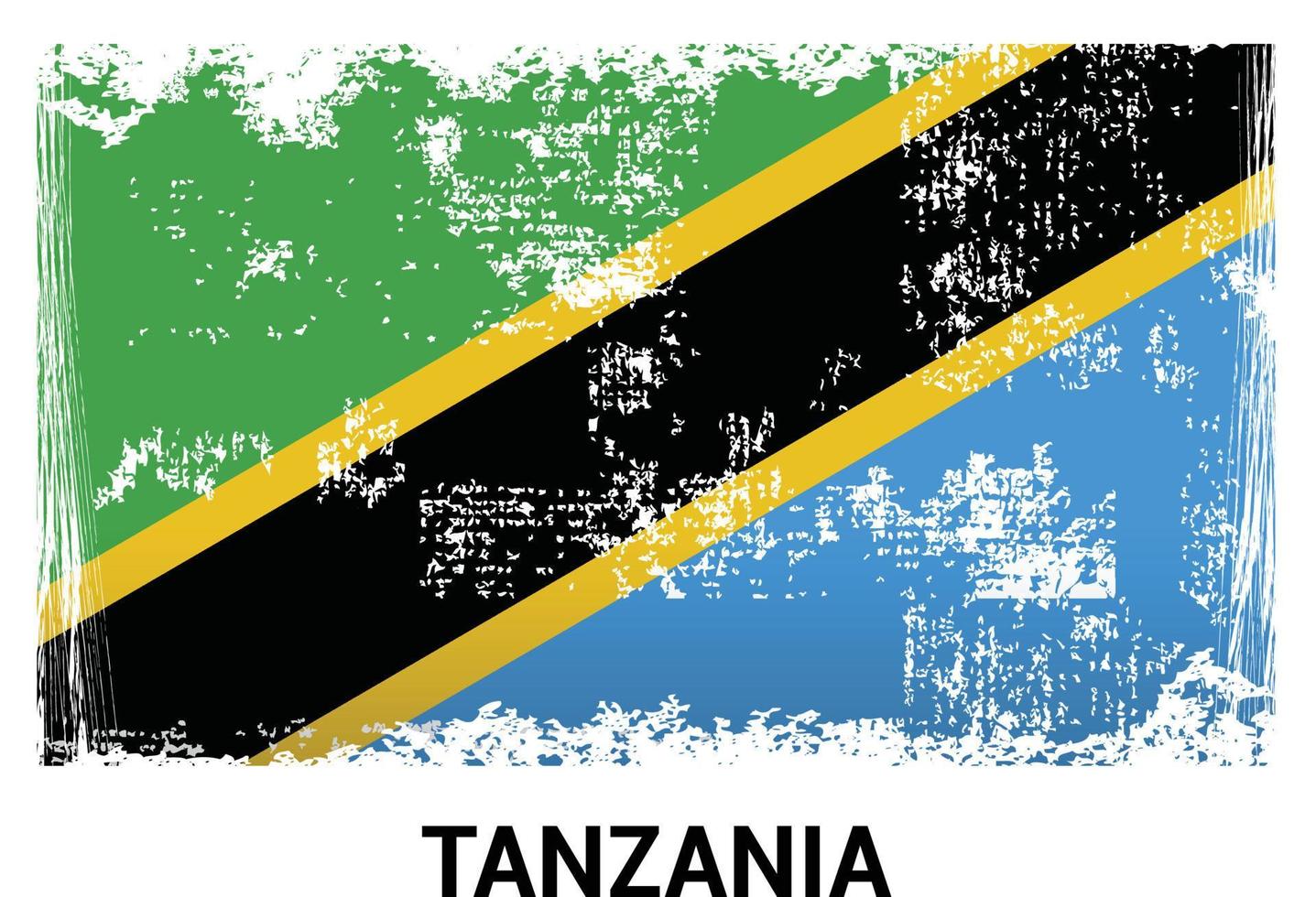 vector de diseño de bandera de tanzania