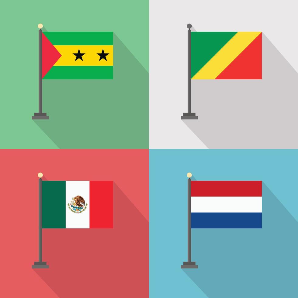 vector de diseño de banderas de países del mundo