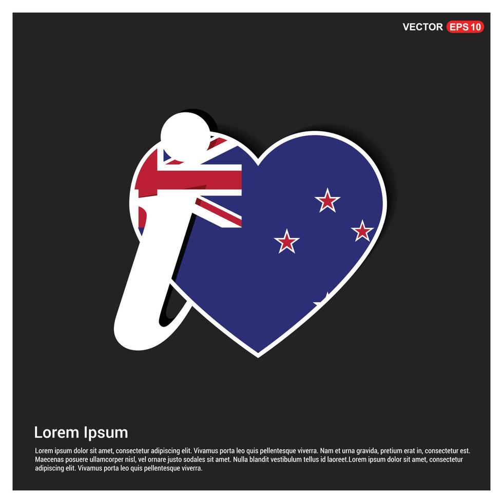 New Zealand flag design vector