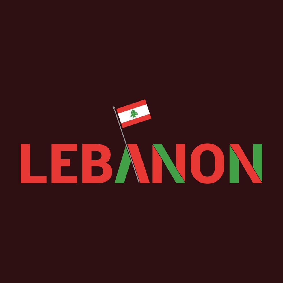 vector de diseño del día de la independencia de líbano