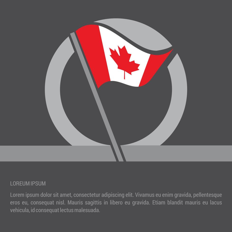 Country flag with creative design vector