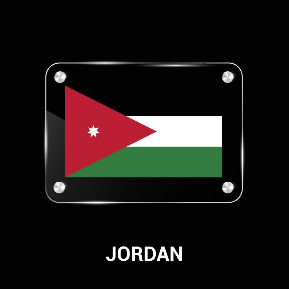 Jordan flag design vector