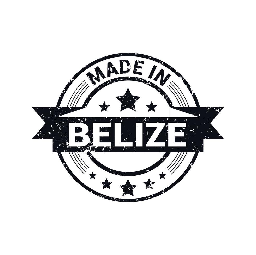Belize stamp design vector