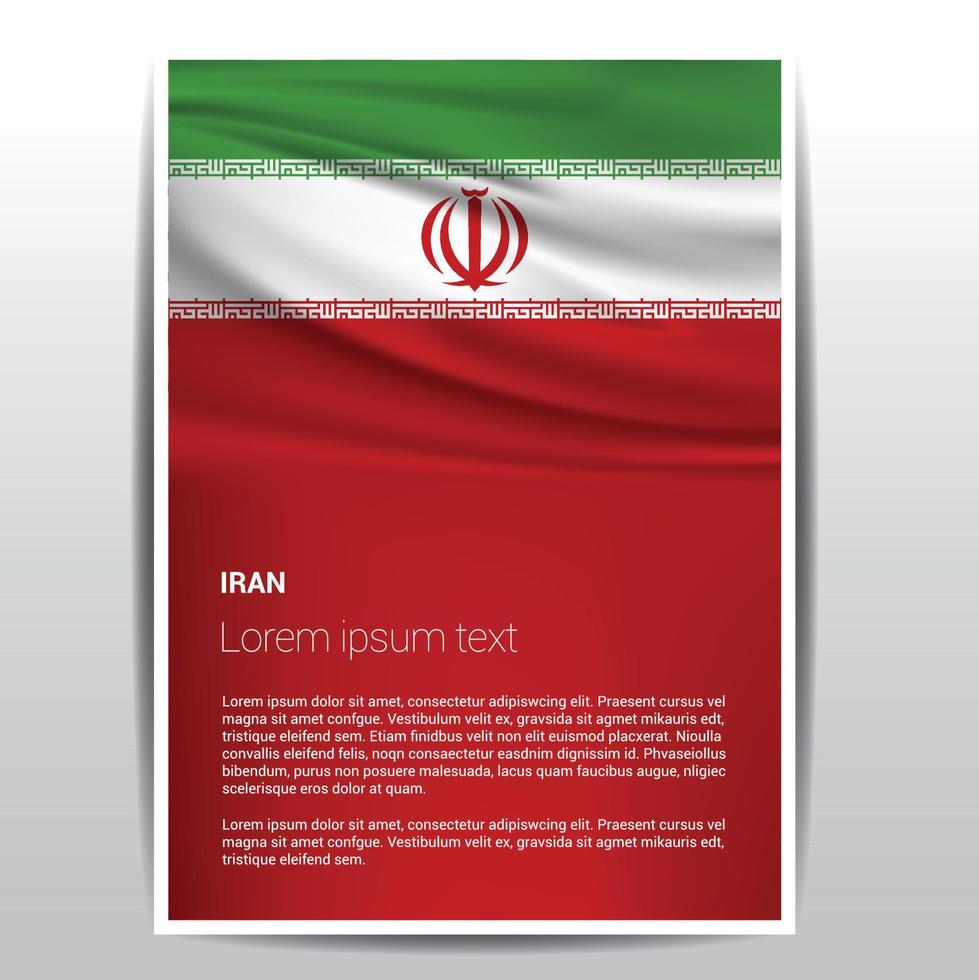 Iran Independence day design vector