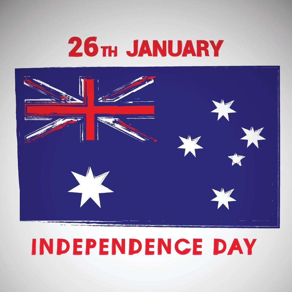 vector de tarjeta del día de la independencia de australia