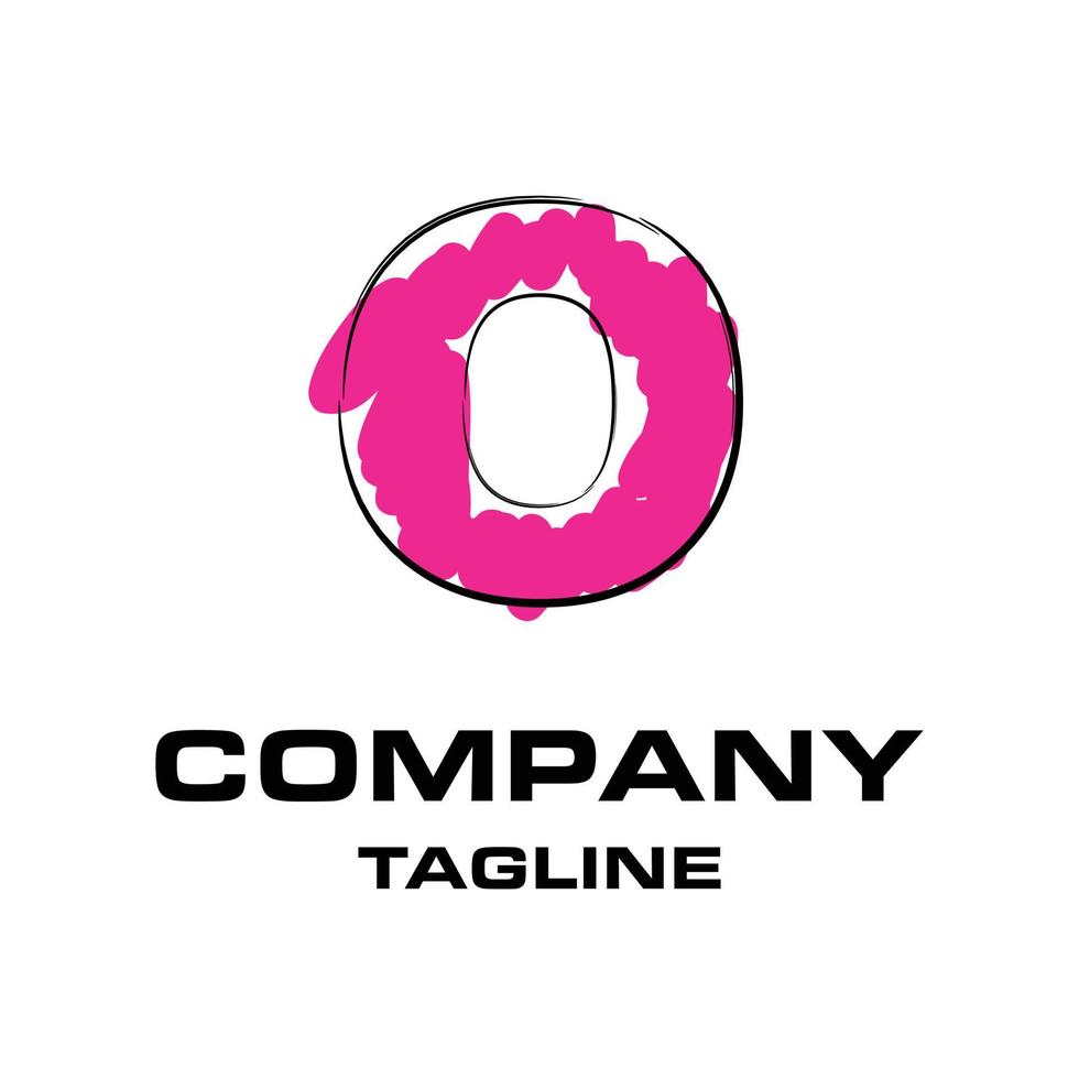 Alphabetic logo design with elegent design and typography vector