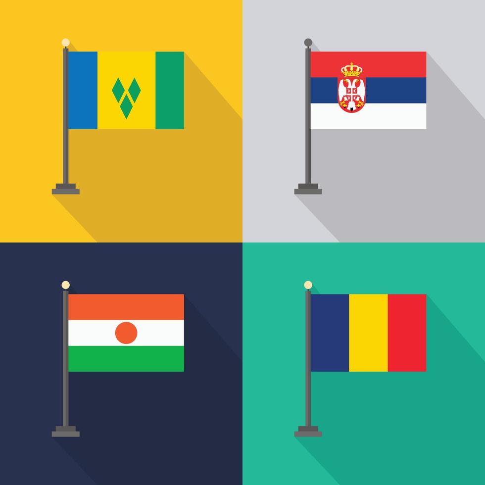 World country flags design vector 13341950 Vector Art at Vecteezy