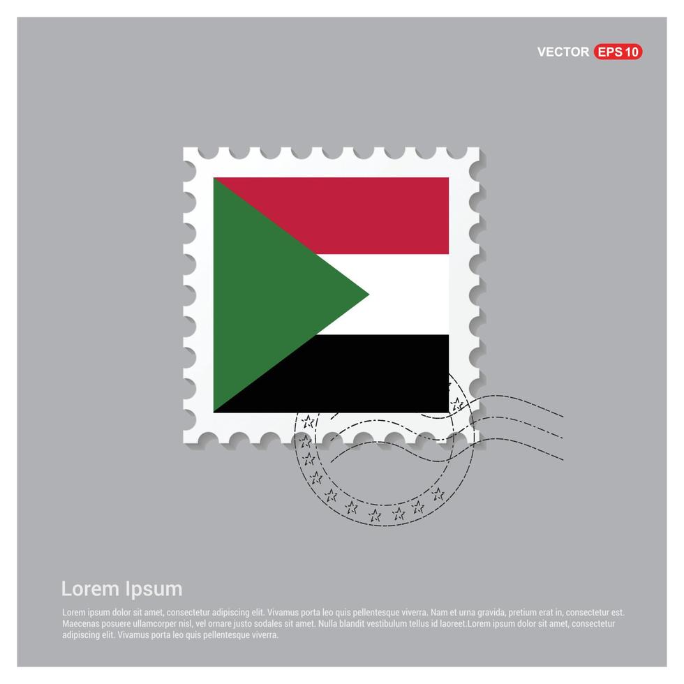 vector de diseño de bandera de sudán