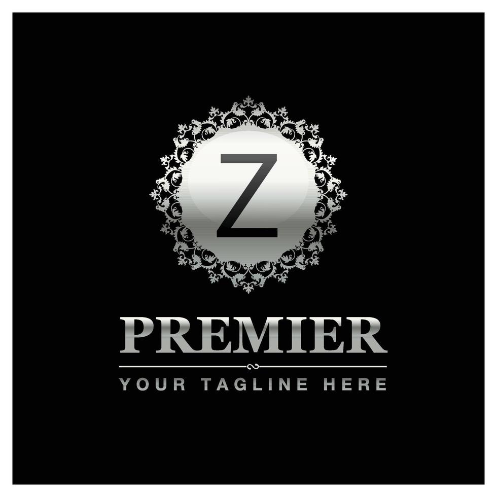 Alphabetic logo design with elegent design and typography vector