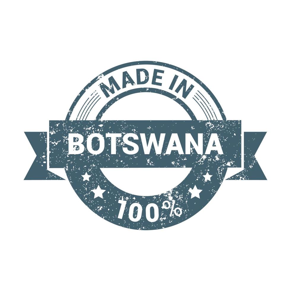 vector de diseño de sello de botswana
