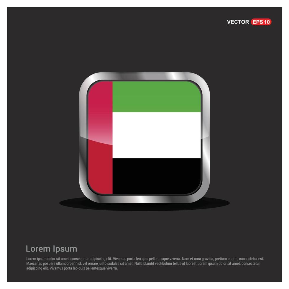 UAE flag design vector