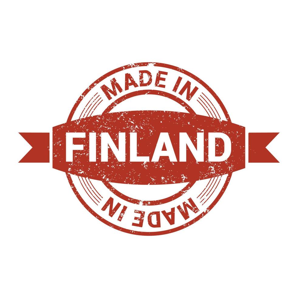 Finland stamp design vector