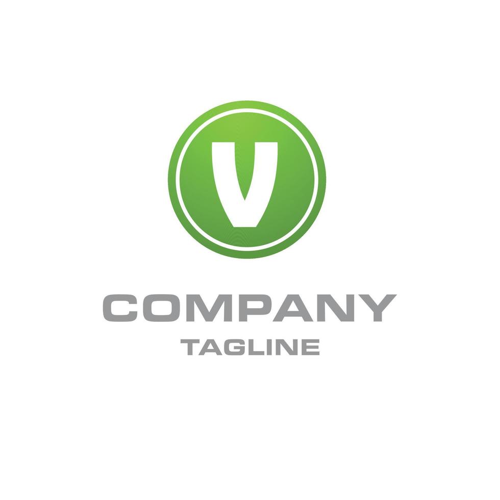Alphabetical logo design with creative typography vector