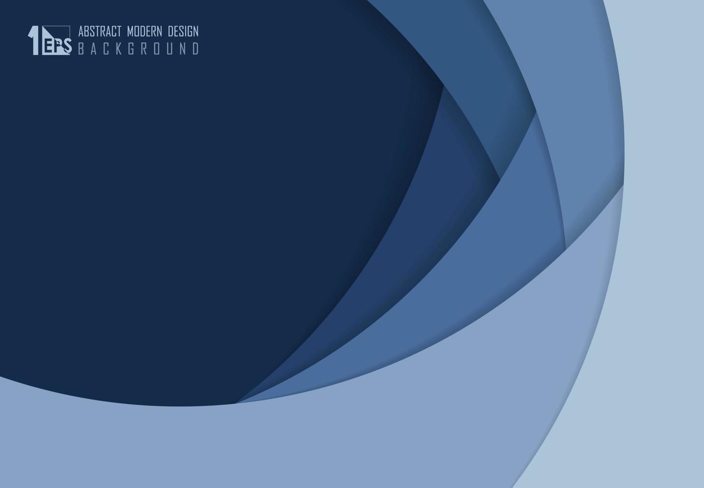 Abstract blue paper cut overlap design of template artwork background. illustration vector eps10