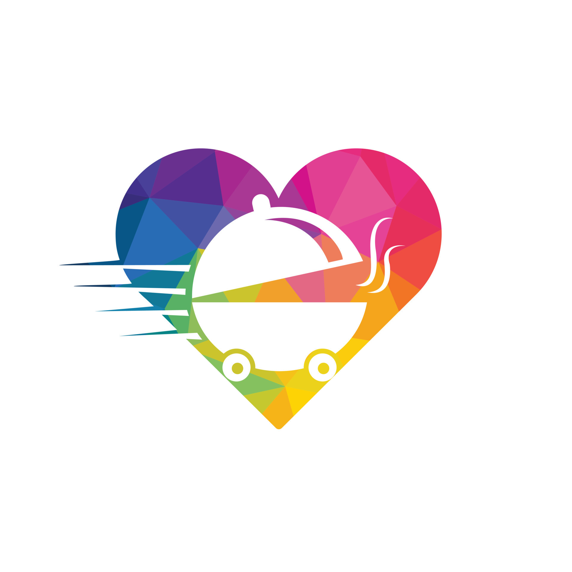 Food love delivery logo design. Fast delivery service sign. 13342350