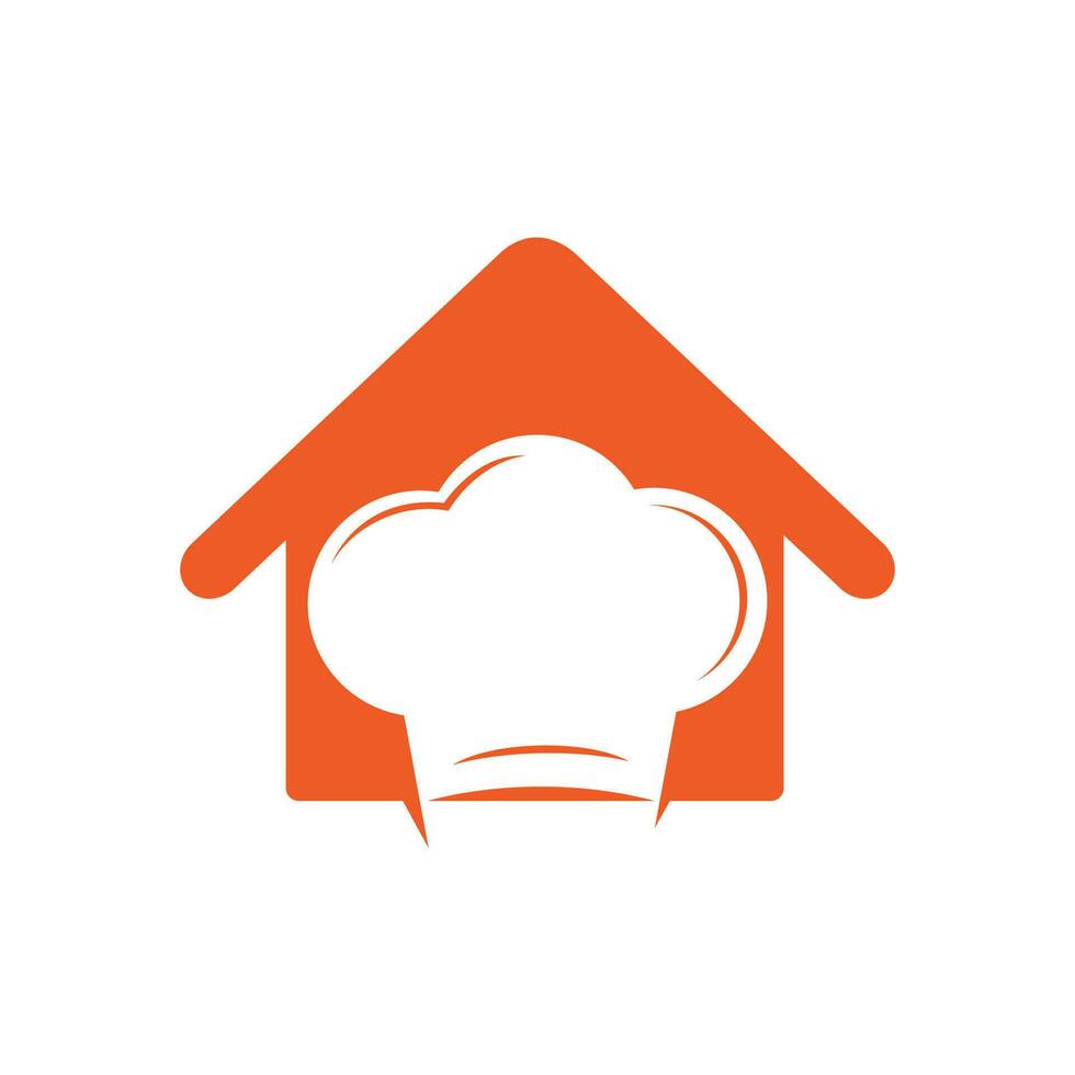Chef logo design. Cook hat icon. Vector symbol for menu restaurant cafe bistro.