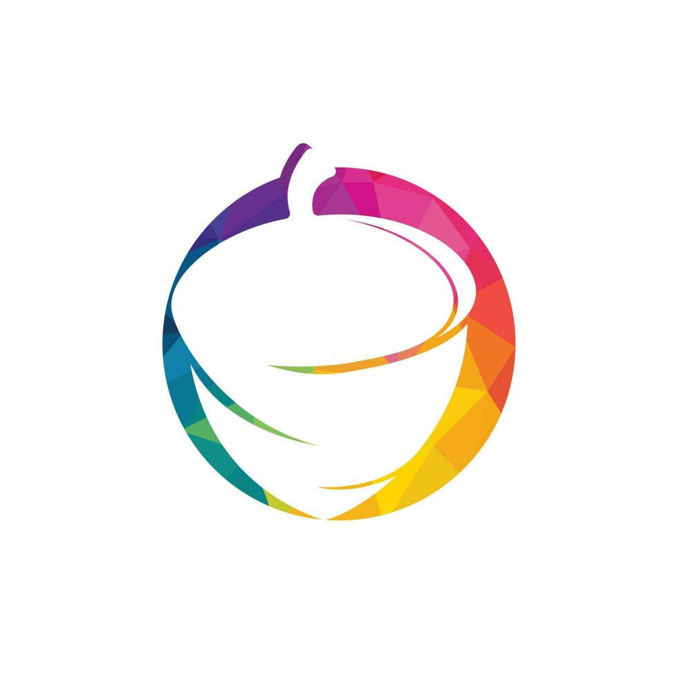 Creative Acorn Concept Logo Design Template. Acorn logo illustration vector template.