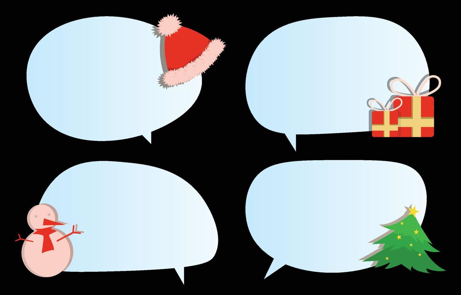 Set speech bubbles on  background. chat box or chat vector square and doodle message or communication icon Cloud speaking for comics and minimal message dialog