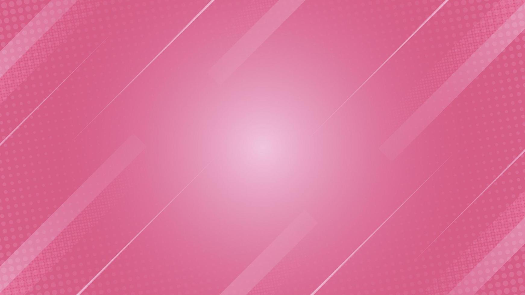 Pink diagonal geometric striped background with halftone detailed vector