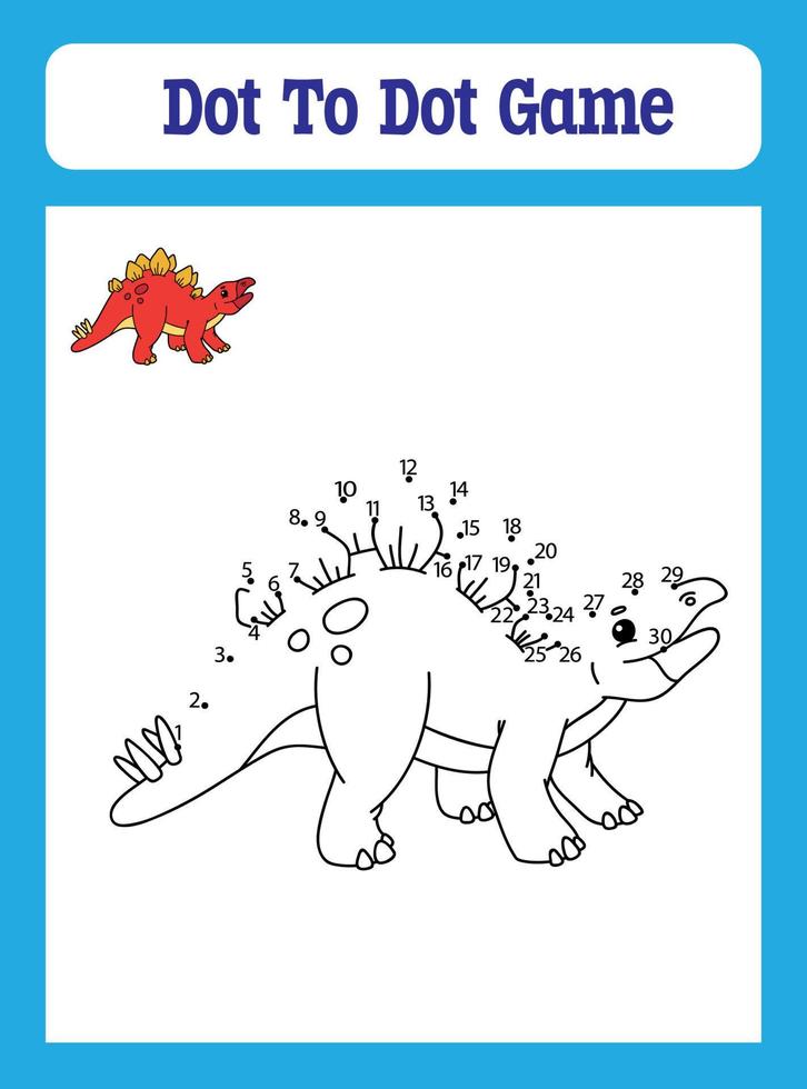 Dot to Dot Games for Kids vector